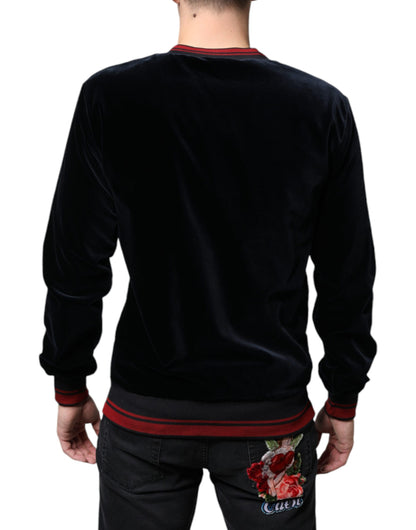Dolce &amp; Gabbana Multicolor Jacquard Crew Neck Sweatshirt Sweater