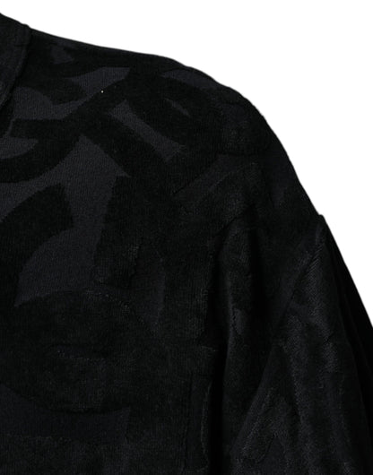 Dolce &amp;amp; Gabbana svart DG Mania-t-shirt med logotyptryck