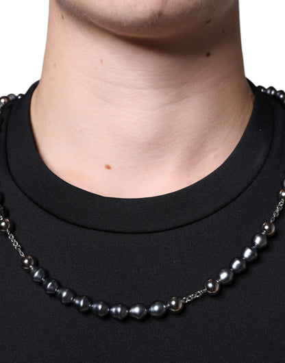 Dolce &amp;amp; Gabbana Svart Polyester Halsband Utsmyckad T-shirt