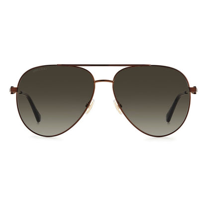 Jimmy Choo bruna metallsolglasögon