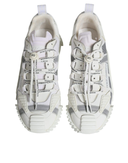 Dolce &amp; Gabbana White Lace Up Low Top NS1 Sneakers Shoes