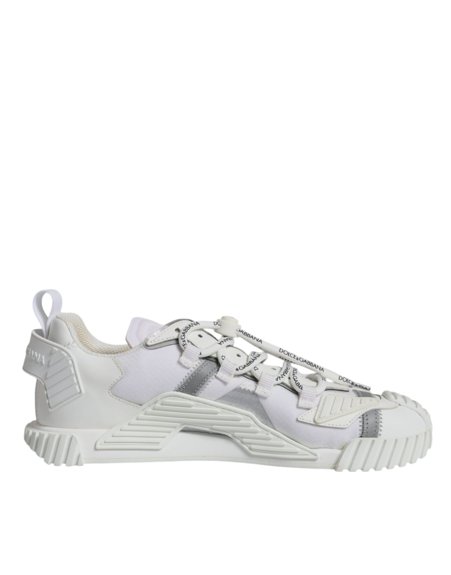 Dolce &amp; Gabbana White Lace Up Low Top NS1 Sneakers Shoes