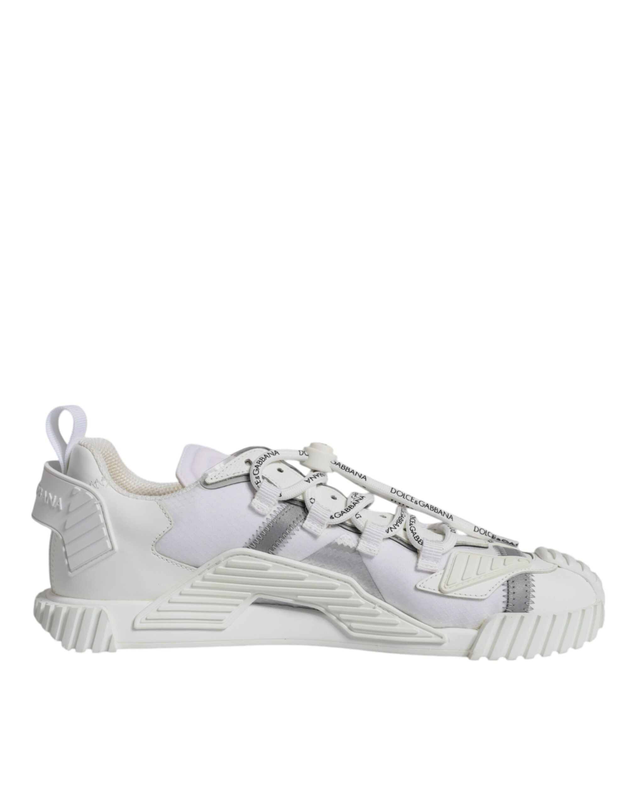 Dolce &amp; Gabbana White Lace Up Low Top NS1 Sneakers Shoes