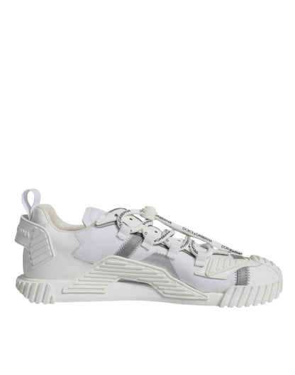 Dolce &amp; Gabbana White Lace Up Low Top NS1 Sneakers Shoes