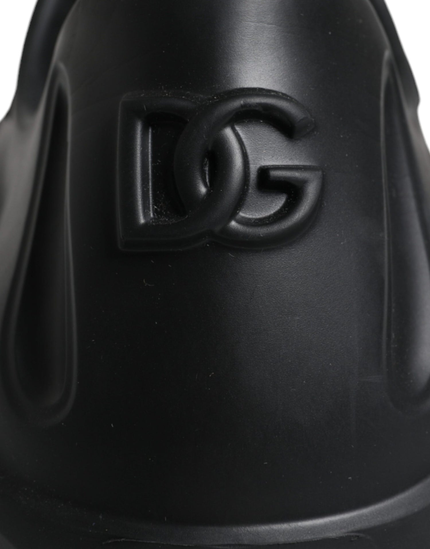 Dolce &amp; Gabbana Black Foiled Rubber Toy Low Top Sneakers Shoes