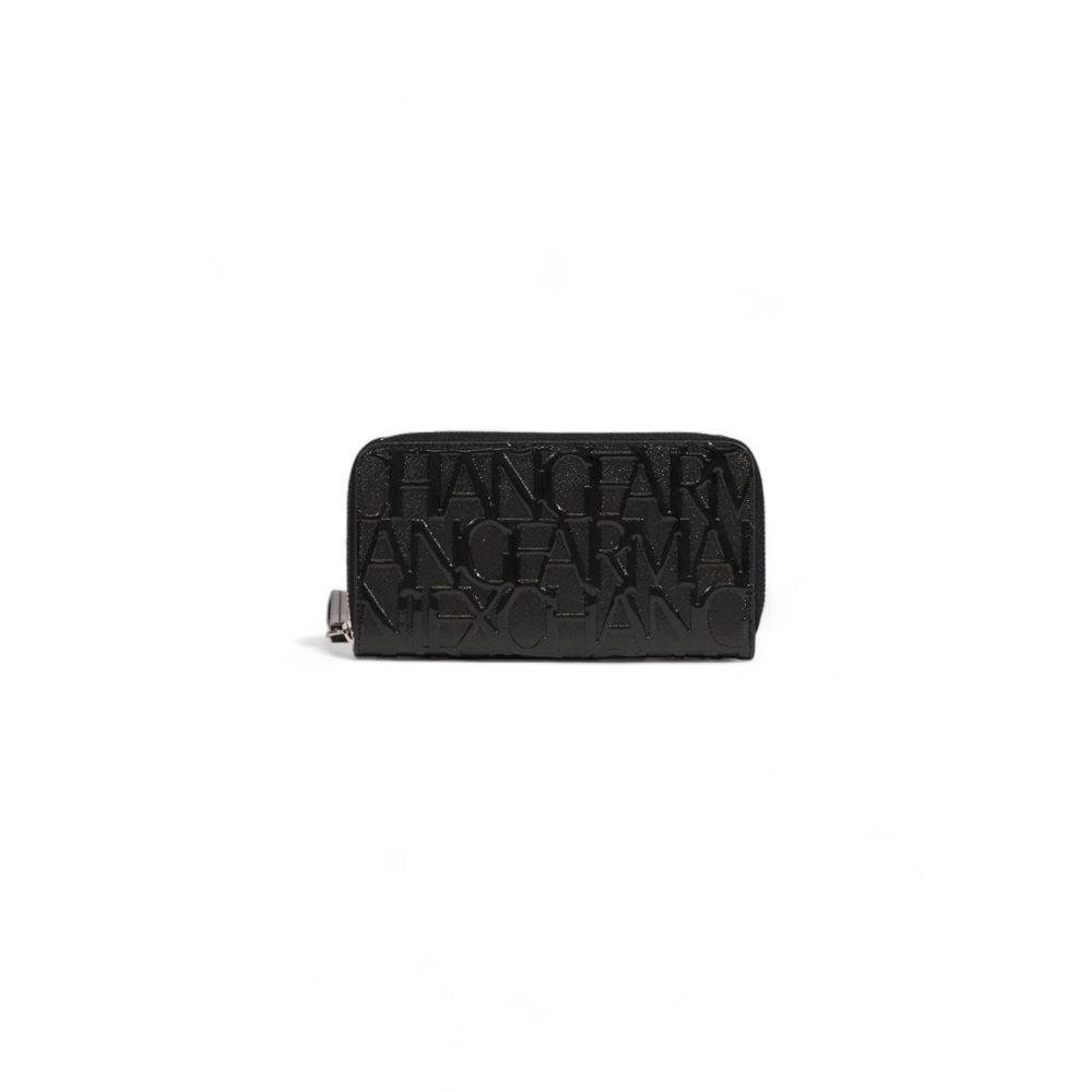 Armani Exchange svart polyesterplånbok