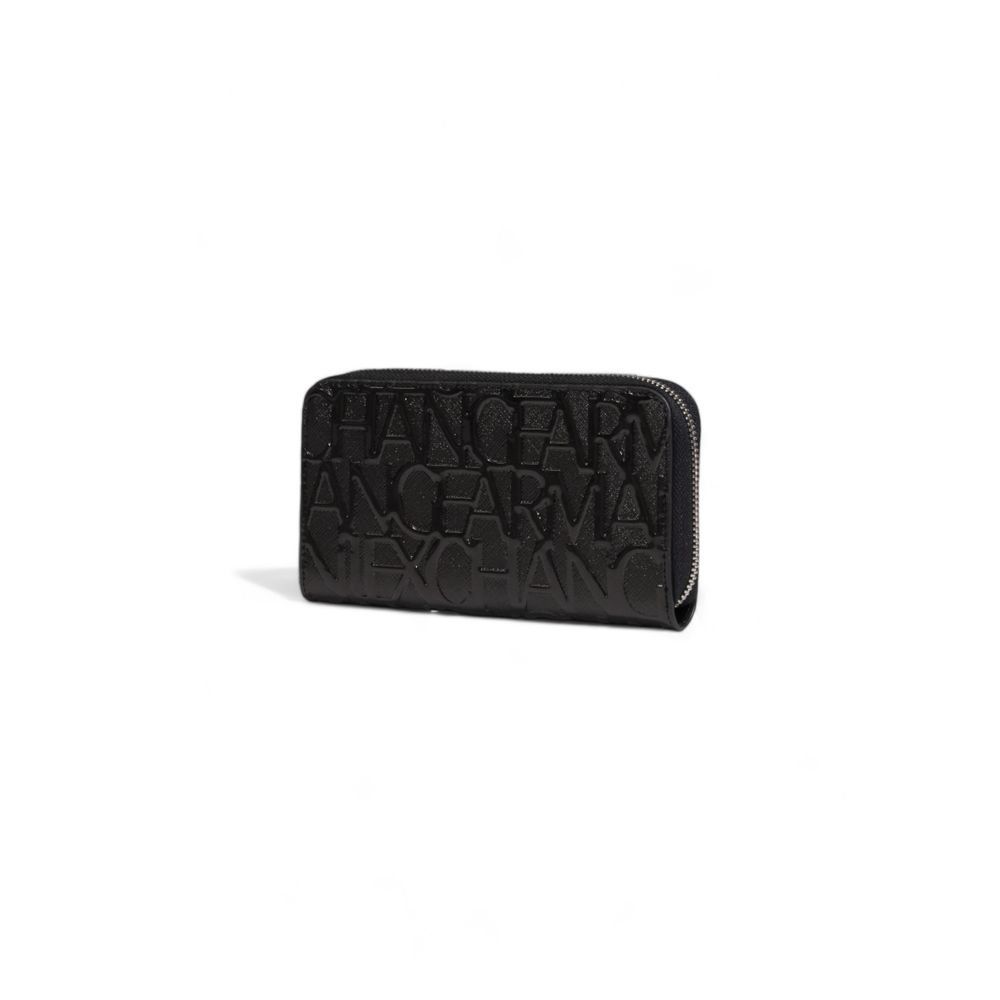 Armani Exchange svart polyesterplånbok