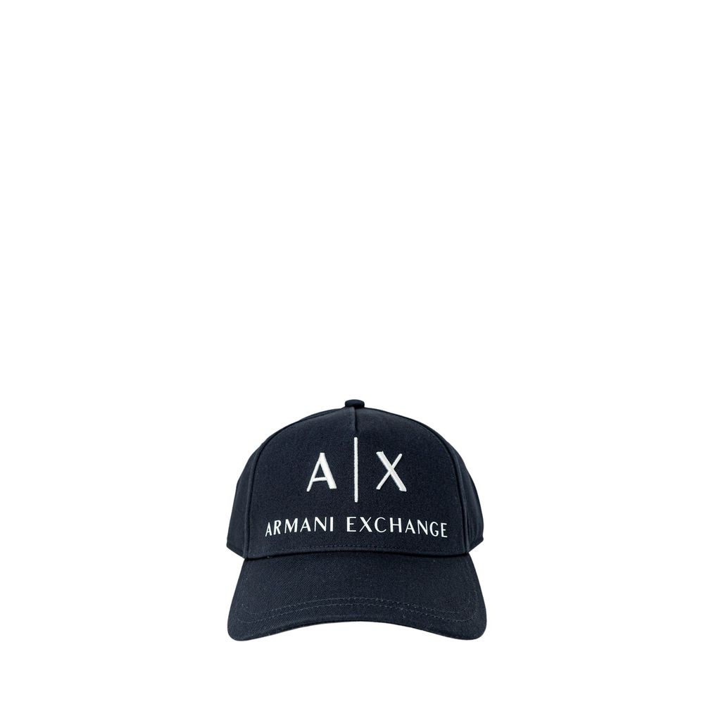 Armani Exchange blå bomullskeps basebollkeps