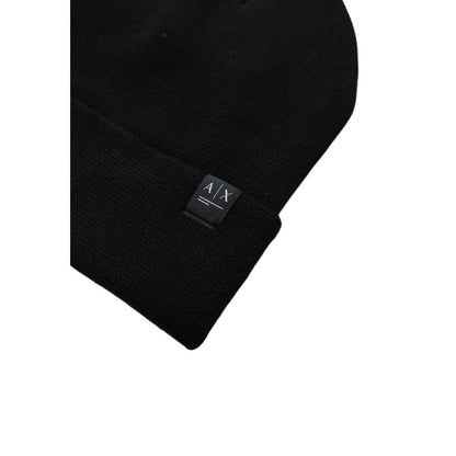 Armani Exchange svarta polyesterkepsar basebollkeps