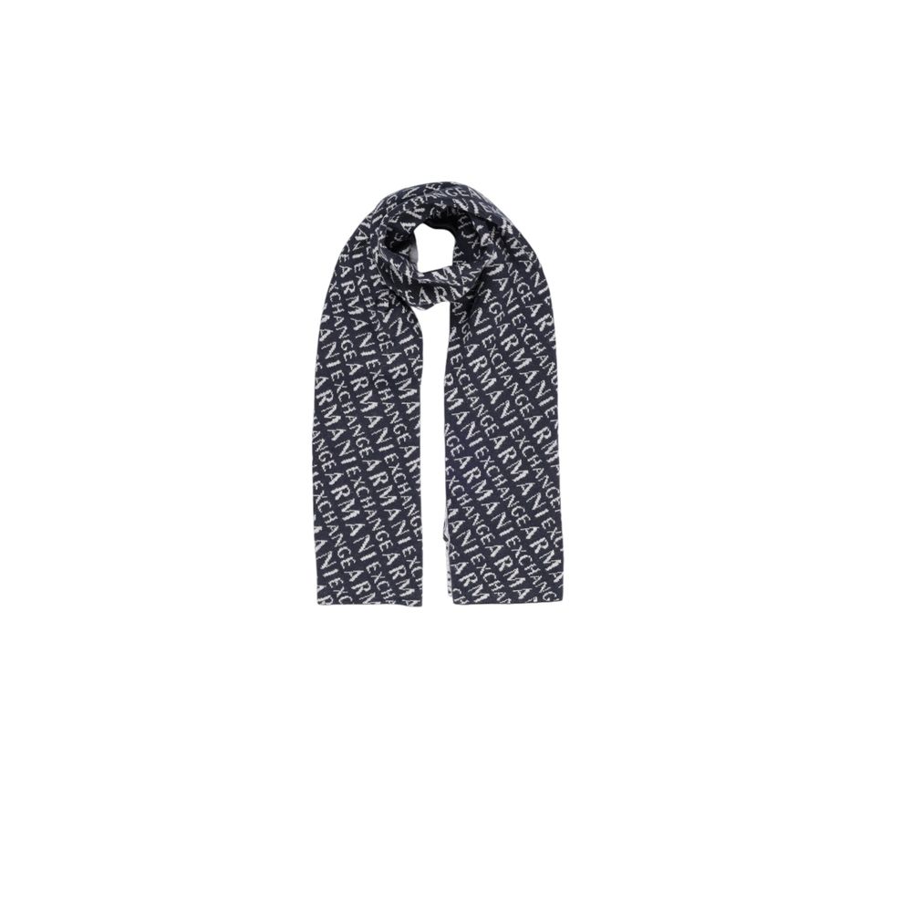 Armani Exchange blå polyamidhalsduk