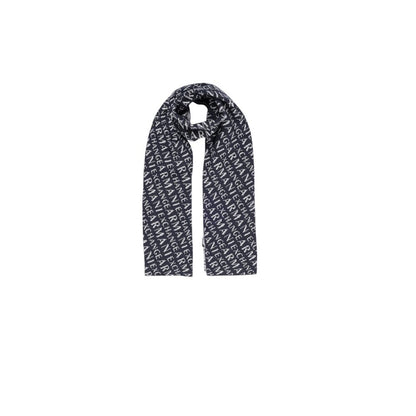 Armani Exchange blå polyamidhalsduk