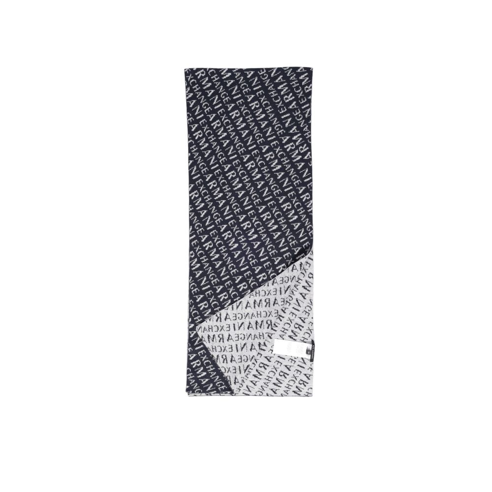 Armani Exchange blå polyamidhalsduk