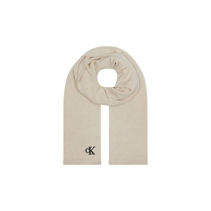 Calvin Klein Beige bomullshalsduk