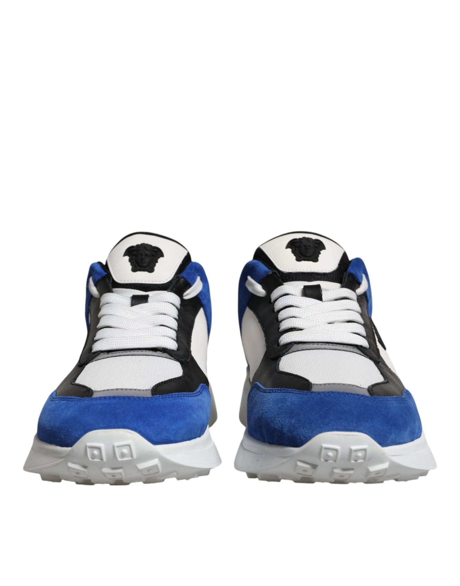 Versace Flerfärgad Canvas Quad Fabric Medusa Låga Sneakers Skor