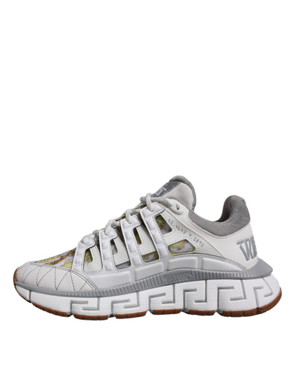 Versace Vita Trigreca Barocco Mönstrade Låga Sneakers Skor