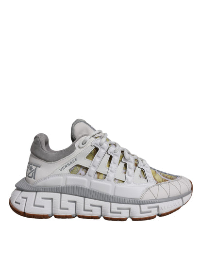 Versace Vita Trigreca Barocco Mönstrade Låga Sneakers Skor