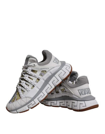 Versace Vita Trigreca Barocco Mönstrade Låga Sneakers Skor