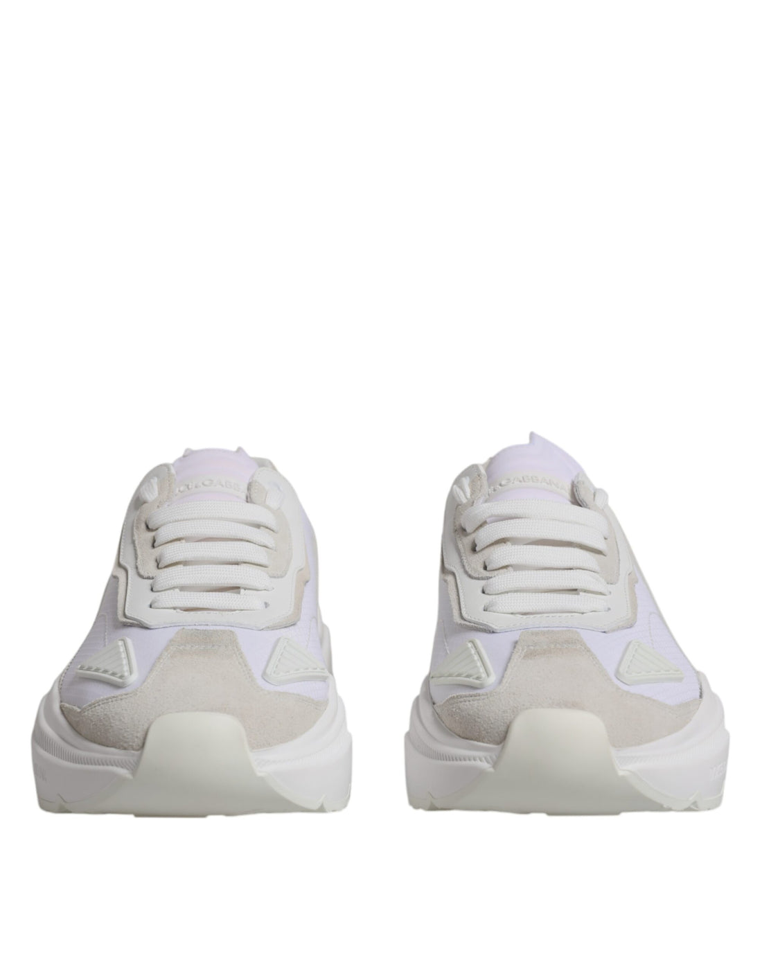 Dolce &amp;amp; Gabbana Vita Läder Daymaster Låga Sneakers Skor