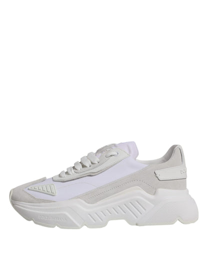 Dolce &amp;amp; Gabbana Vita Läder Daymaster Låga Sneakers Skor