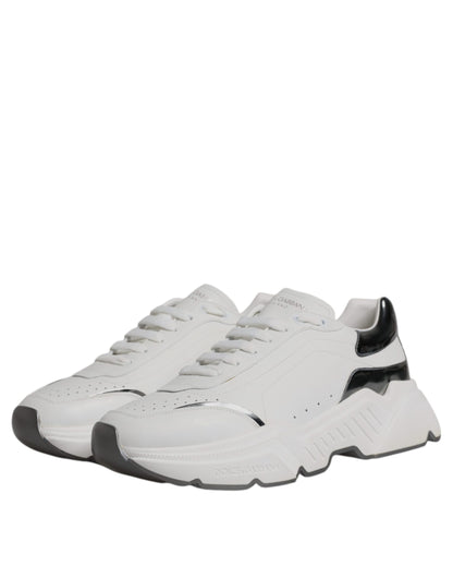 Dolce &amp;amp; Gabbana Vita Silver Daymaster Lädersneakers Skor