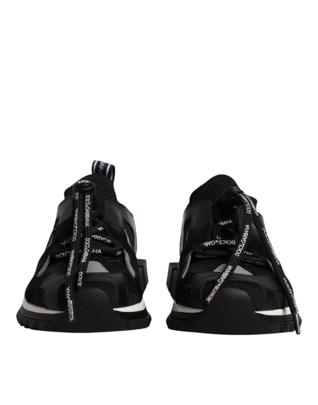 Dolce &amp;amp; Gabbana Svarta Vita Logotyp Sorrento Herr Sneakers Skor