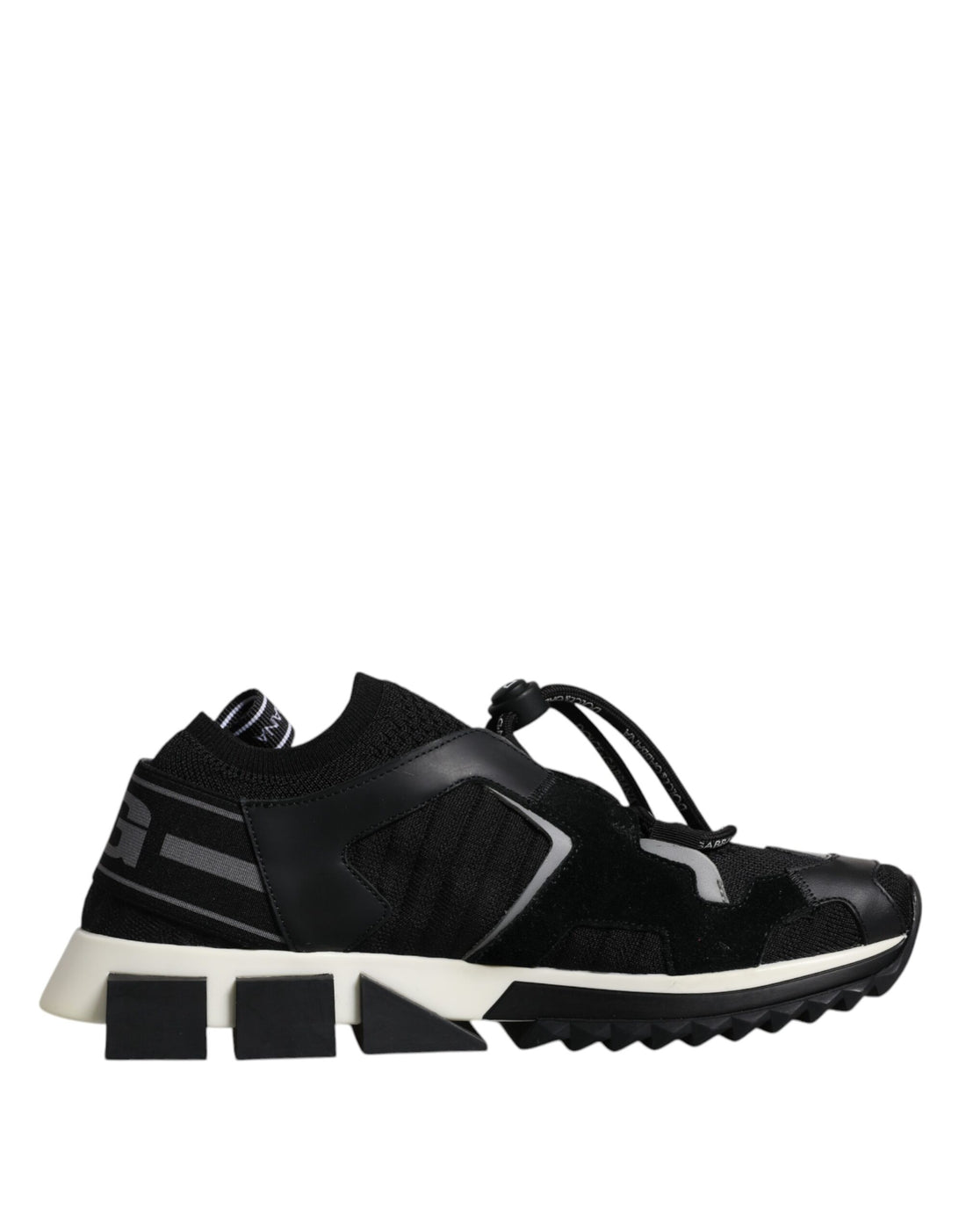 Dolce &amp;amp; Gabbana Svarta Vita Logotyp Sorrento Herr Sneakers Skor