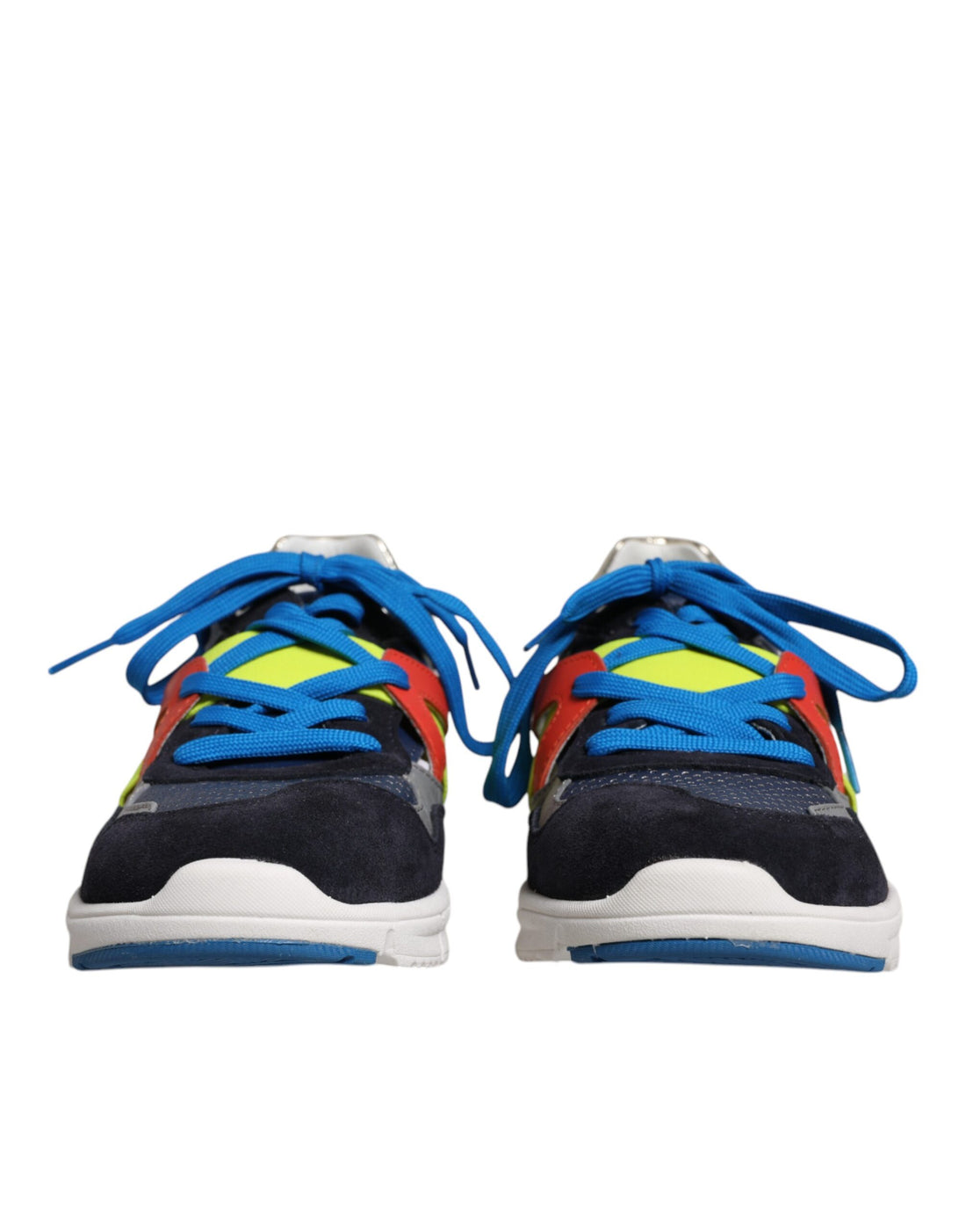Dolce &amp;amp; Gabbana Låga Sneakers i Läder och Mocka i Flerfärg