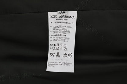 Dolce &amp;amp; Gabbana Svart STAFF Bomullsrandigt Väst