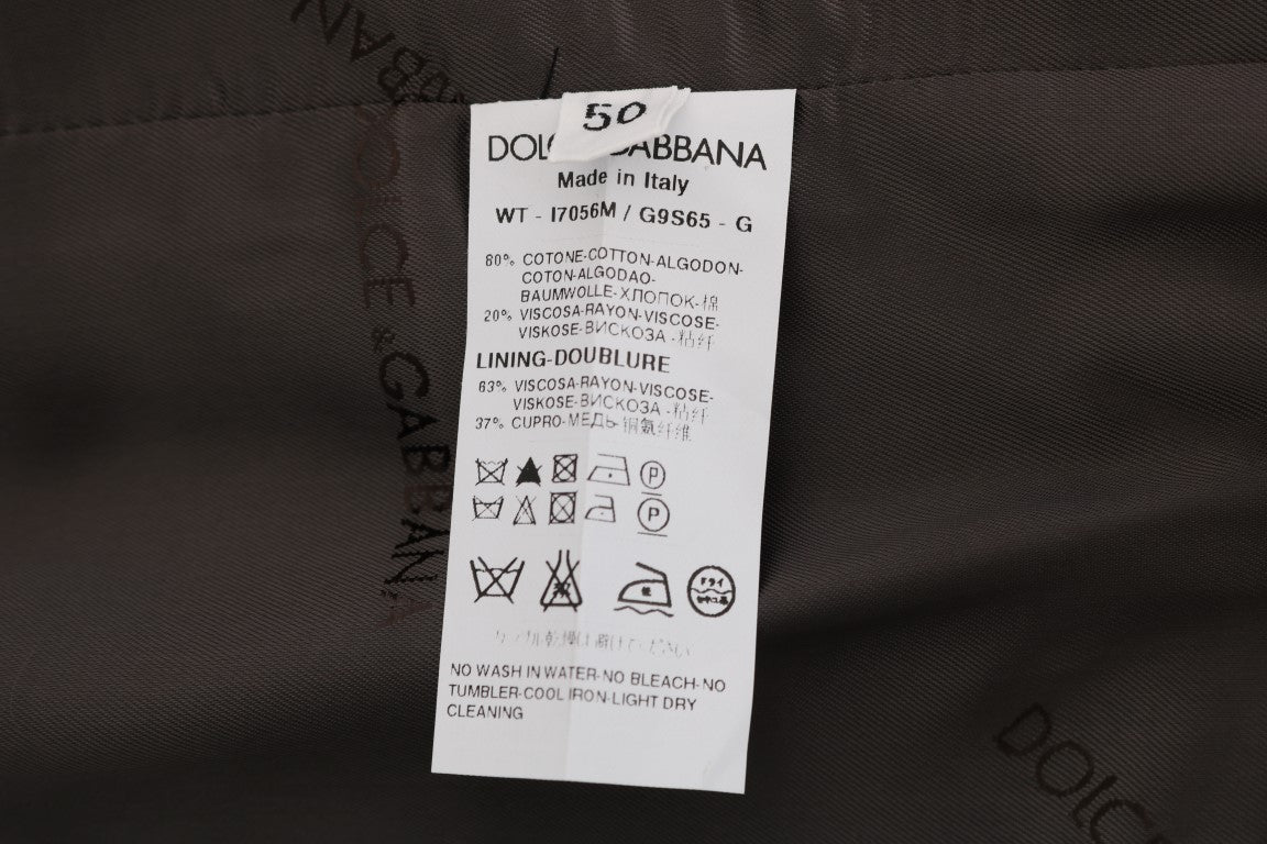 Dolce &amp;amp; Gabbana Grå STAFF Randig Bomullsväst