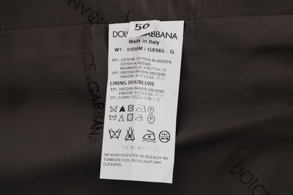 Dolce &amp;amp; Gabbana Grå STAFF Randig Bomullsväst