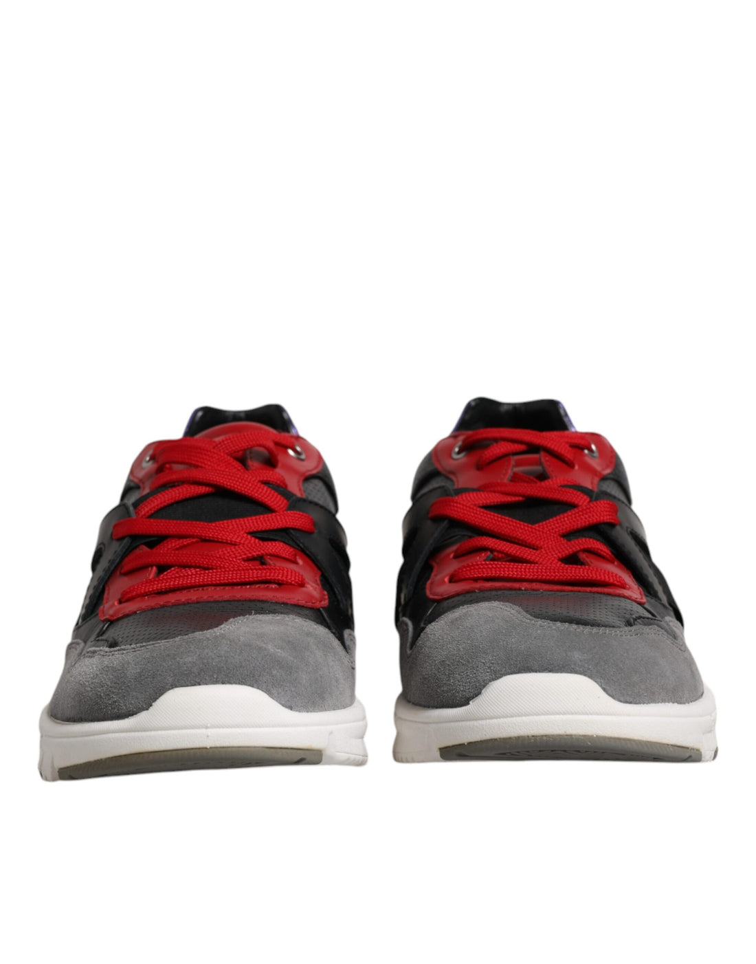 Dolce &amp;amp; Gabbana Låga Sneakers i Läder och Mocka i Flerfärg