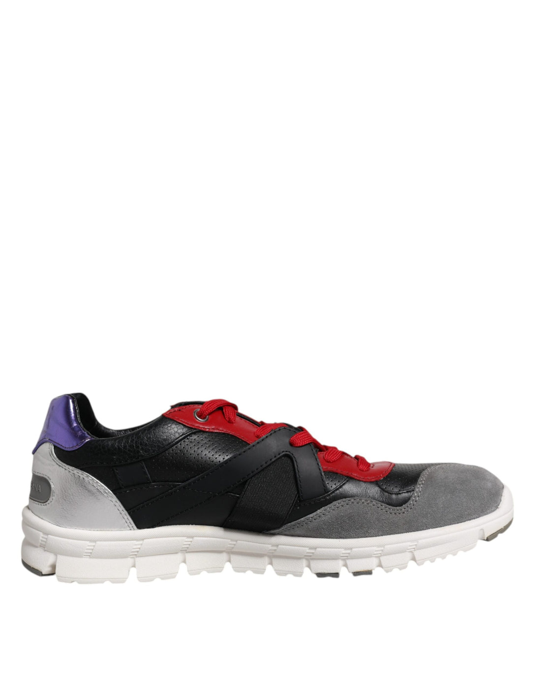 Dolce &amp;amp; Gabbana Låga Sneakers i Läder och Mocka i Flerfärg
