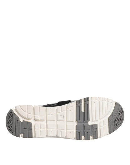 Dolce &amp;amp; Gabbana Låga Sneakers i Läder och Mocka i Flerfärg