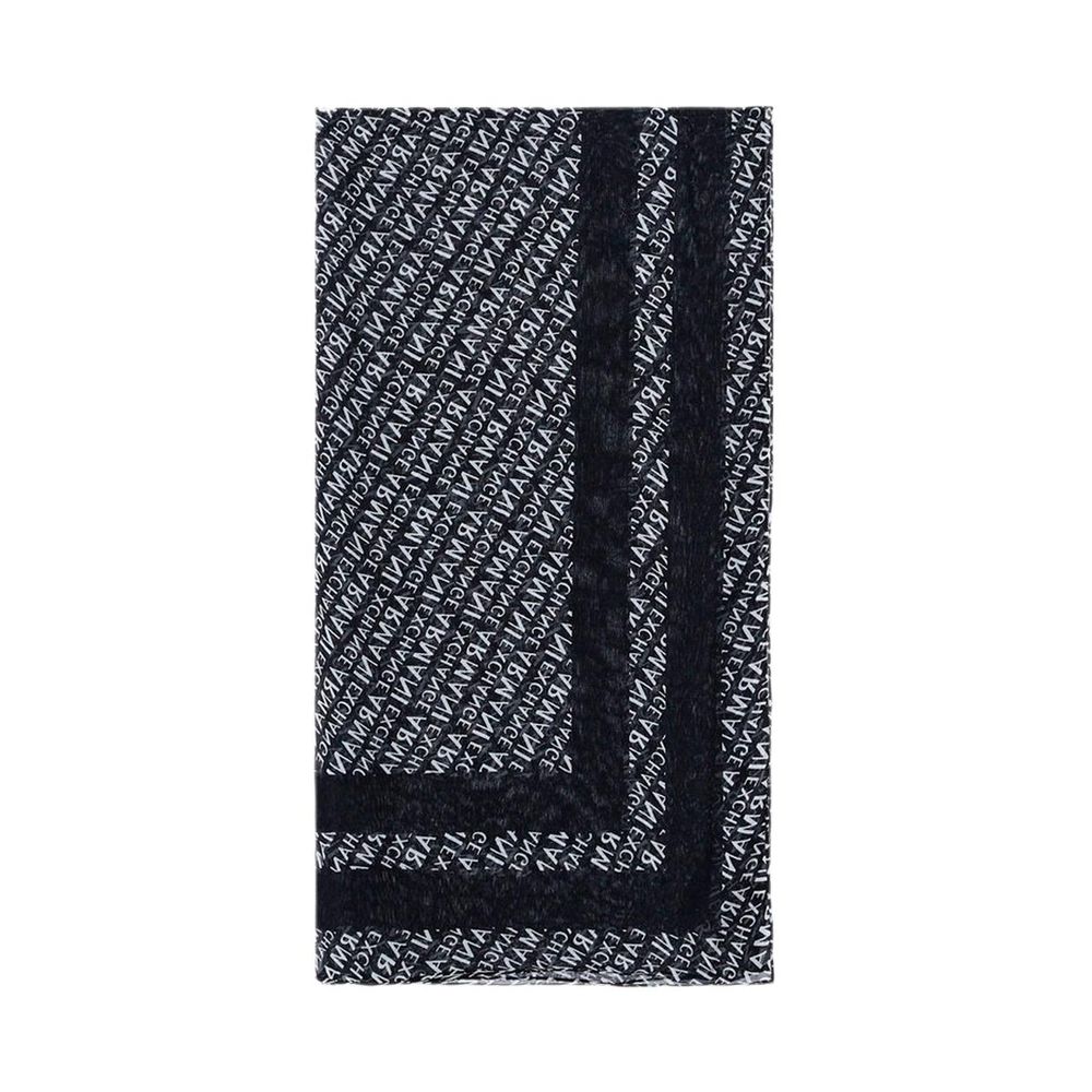 Armani Exchange svart modalhalsduk