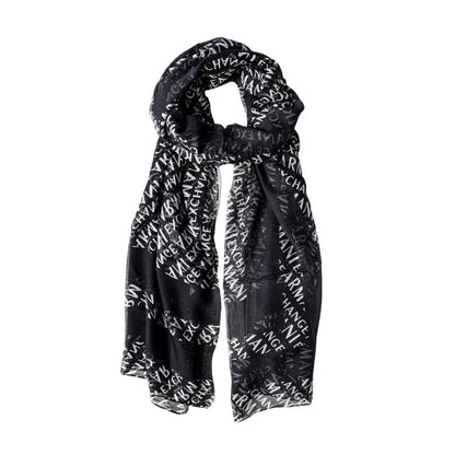 Armani Exchange svart modalhalsduk