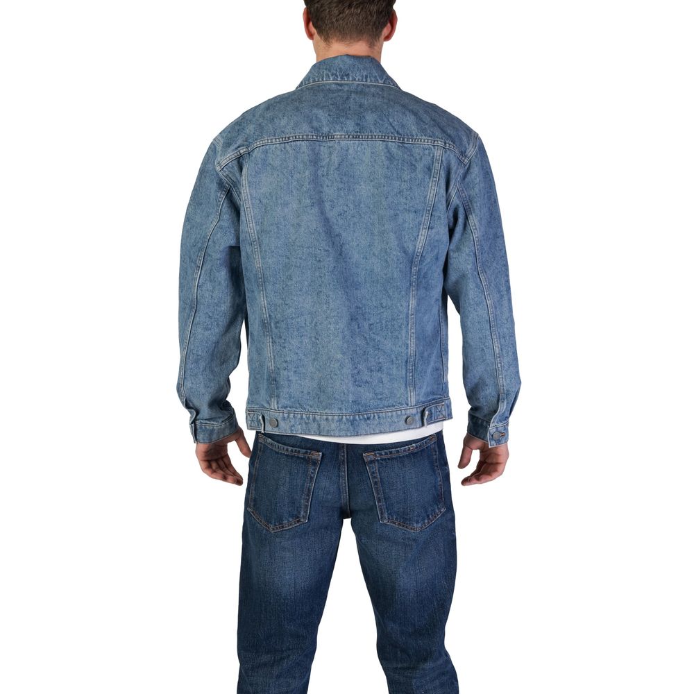 Hugo Boss Light Blue Cotton Jackets &amp; Coat