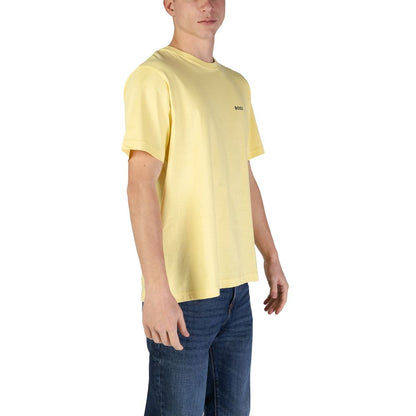Hugo Boss Gul Bomulls-T-shirt