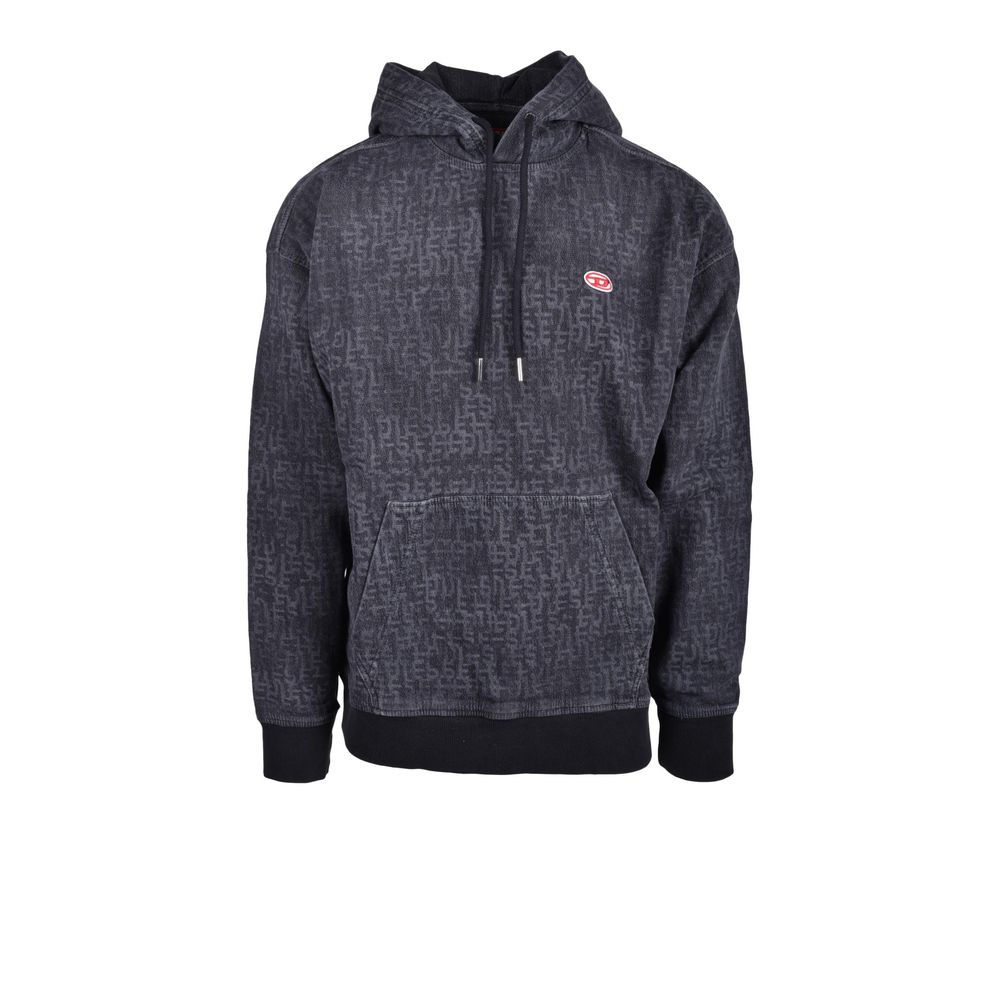 Diesel Grå Bomulls Hoodie