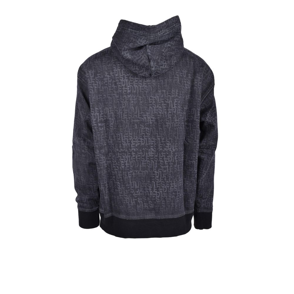 Diesel Grå Bomulls Hoodie
