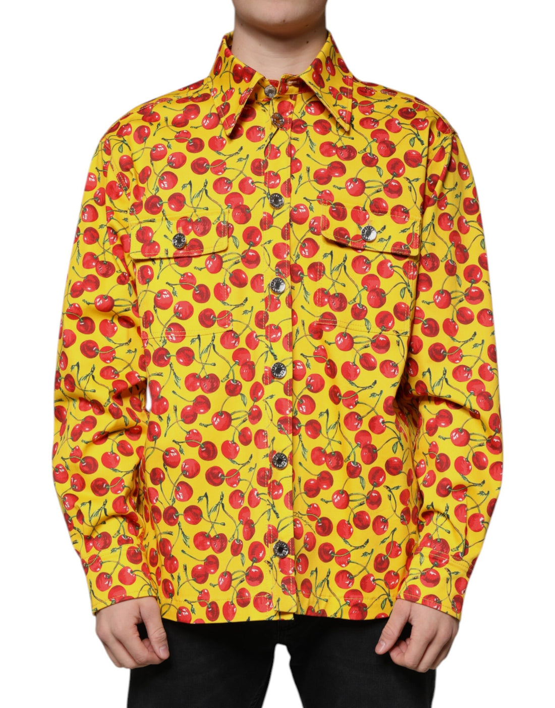 Dolce &amp;amp; Gabbana Gul Körsbärsskjorta Herr Casual