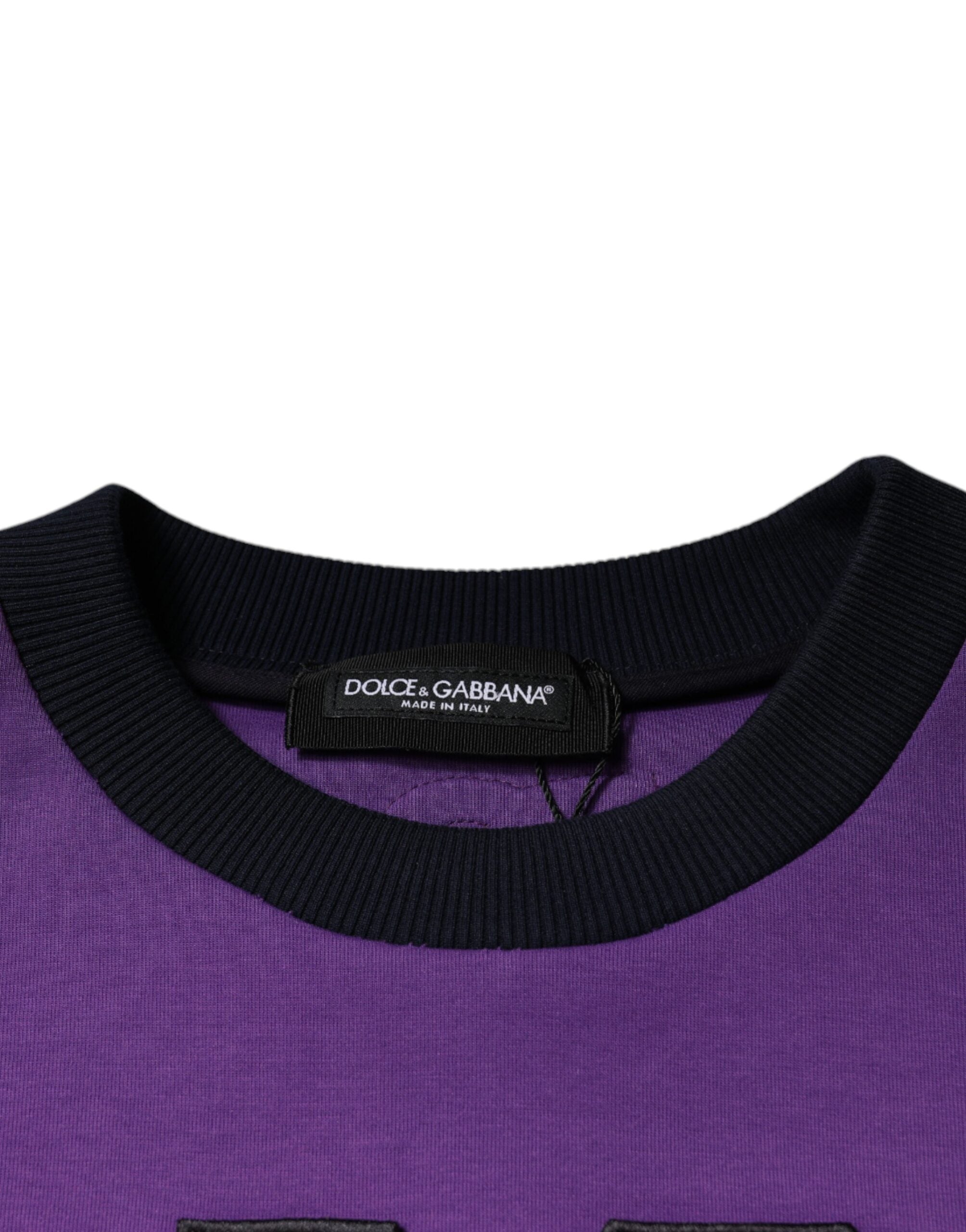 Dolce &amp; Gabbana Multicolor Crew Neck Men Sweatshirt Sweater
