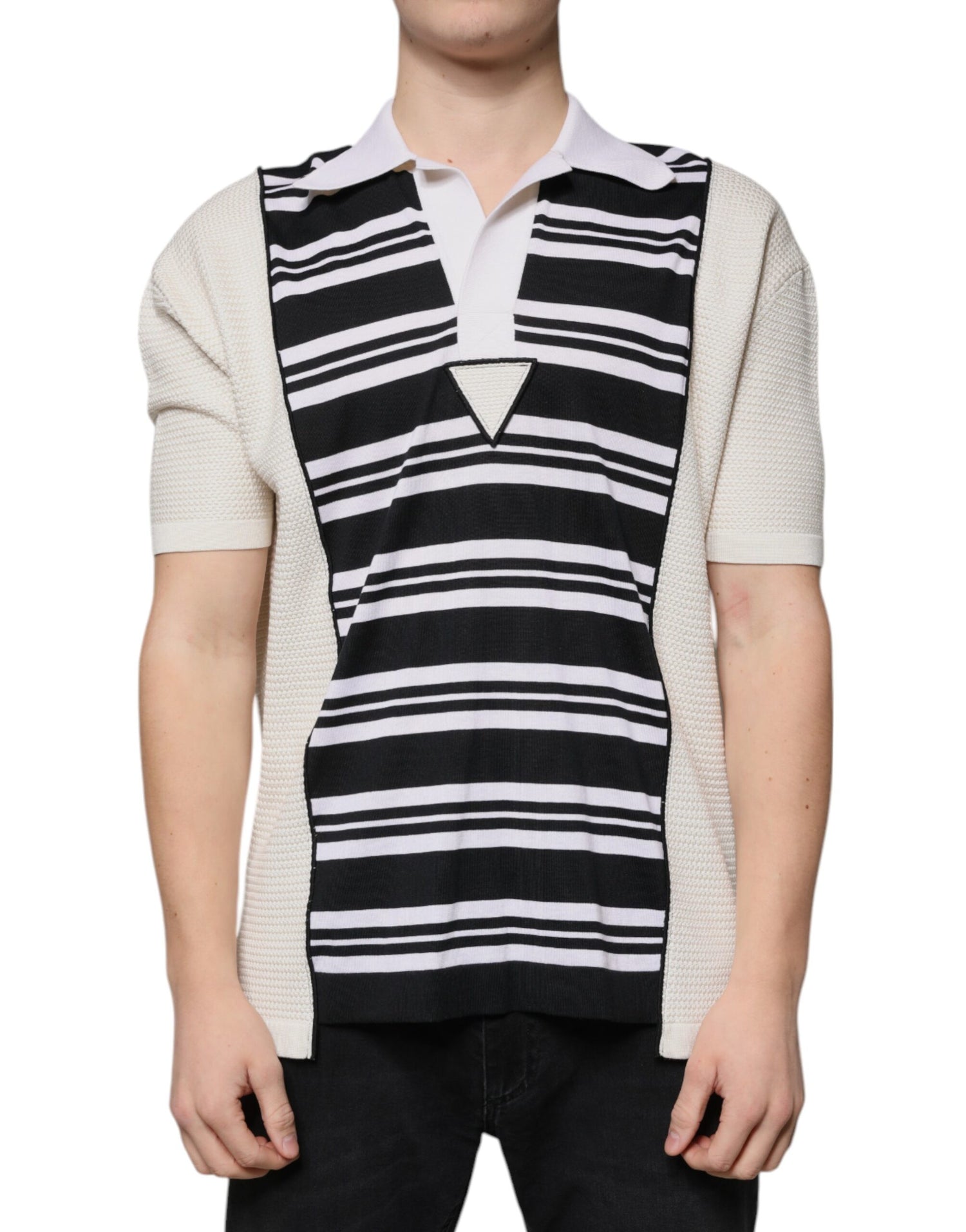 Dolce &amp;amp; Gabbana Flerfärgad Randig Krage Polo T-shirt
