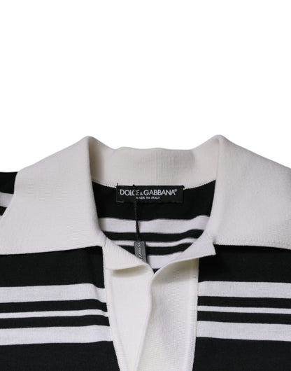 Dolce &amp;amp; Gabbana Flerfärgad Randig Krage Polo T-shirt