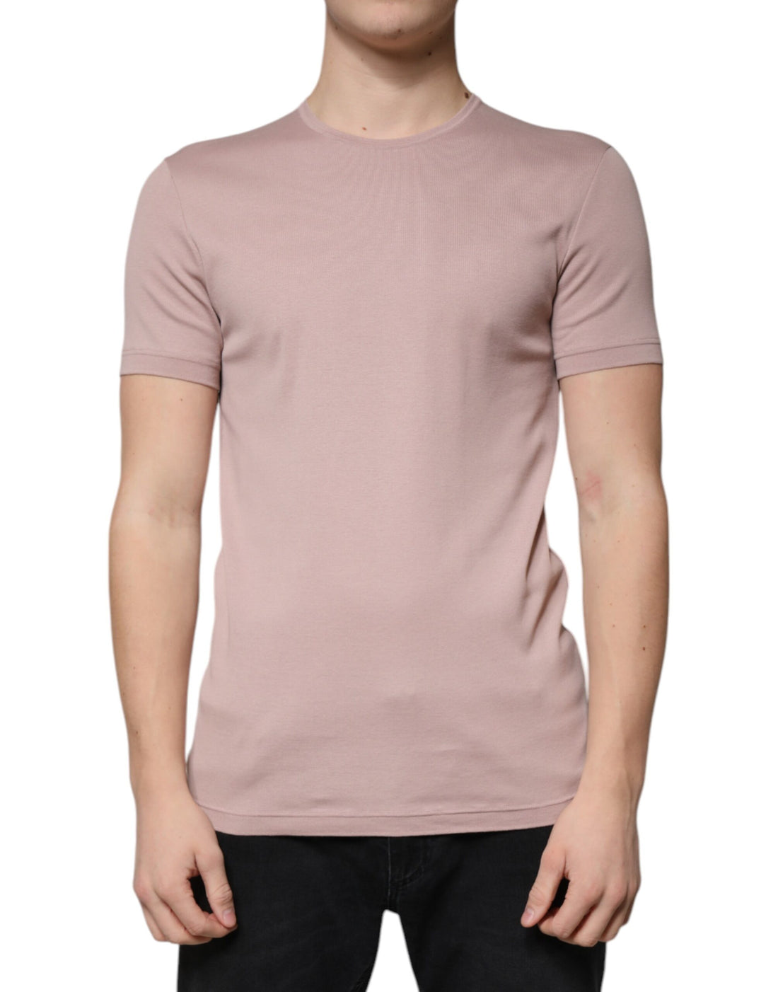 Dolce &amp;amp; Gabbana Brun Bomull Kortärmad Rund Halsad T-shirt