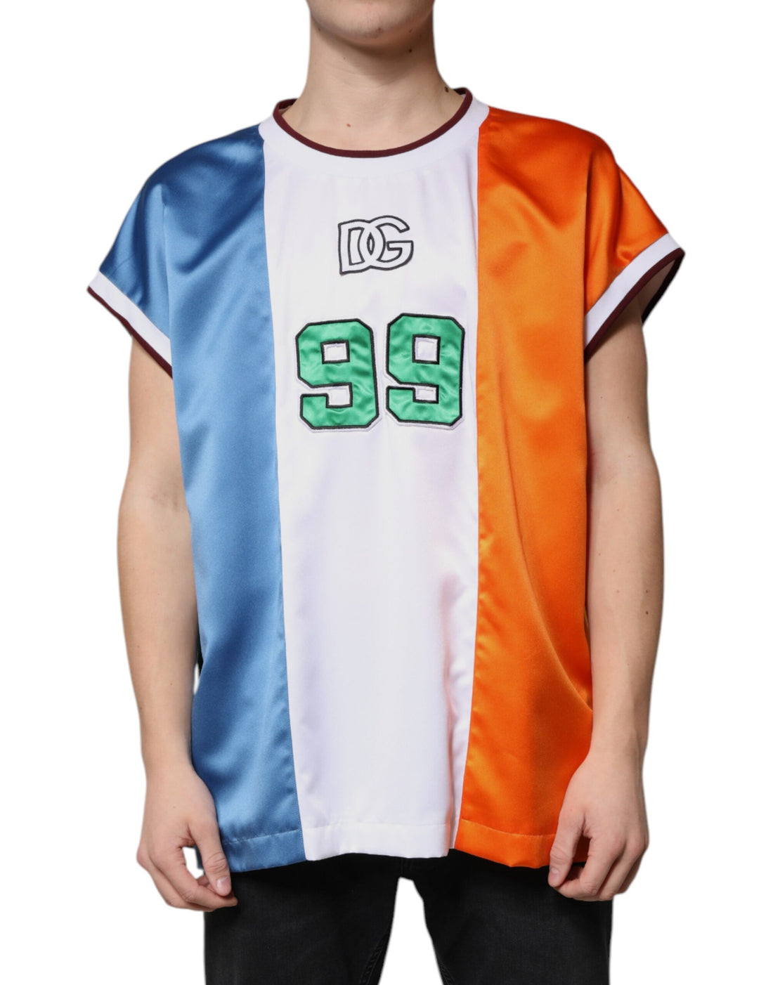 Dolce &amp;amp; Gabbana Flerfärgad Jersey Linne Ärmlös T-shirt