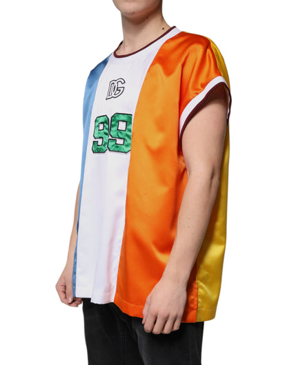 Dolce &amp;amp; Gabbana Flerfärgad Jersey Linne Ärmlös T-shirt