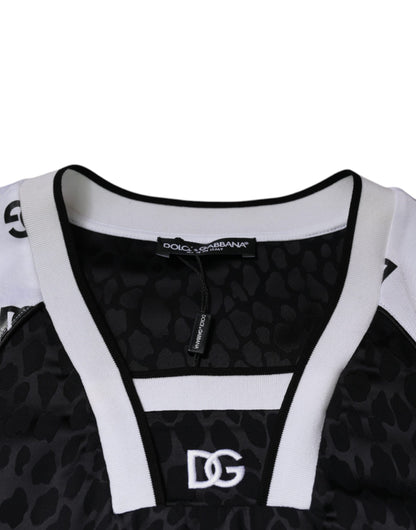 Dolce &amp;amp; Gabbana Svartvit Logo Herr Kortärmad T-shirt