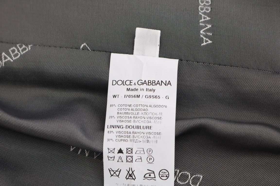 Dolce &amp;amp; Gabbana Grå STAFF Bomullsviskon Väst