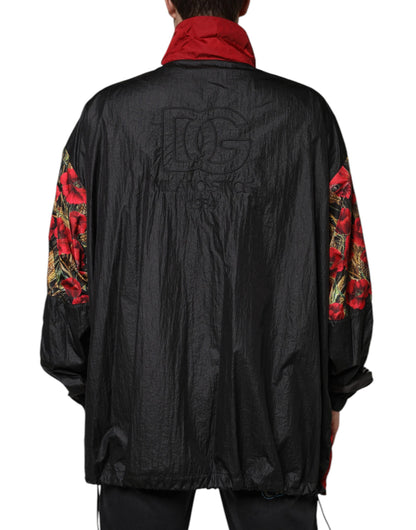 Dolce &amp; Gabbana Multicolor Patchwork Men Full Zip Sweater