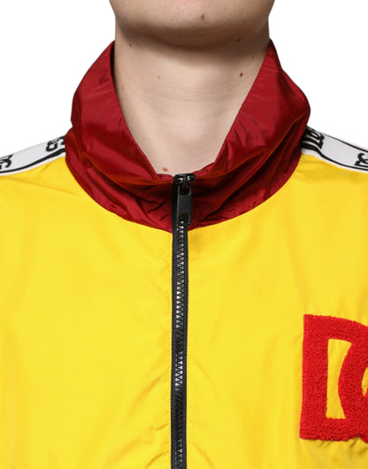 Dolce &amp; Gabbana Multicolor Patchwork Men Full Zip Sweater